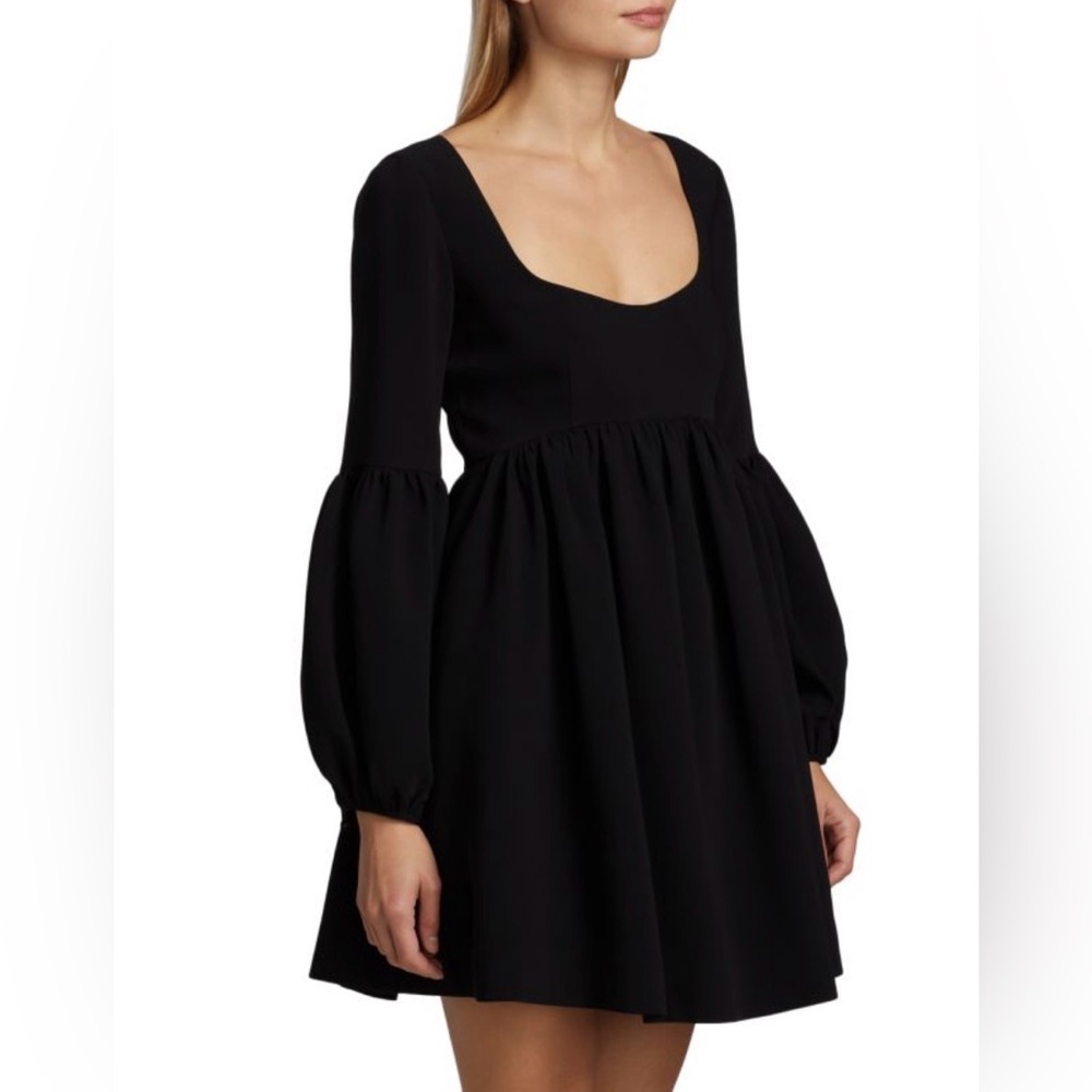 Cinq A Sept Dorina Mini Dress in Black; Size 2 - Picture 2 of 14